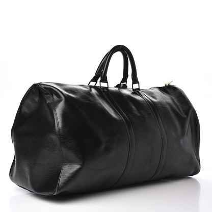 Louis Vuitton Epi Keepall 55 Black 2 of 15