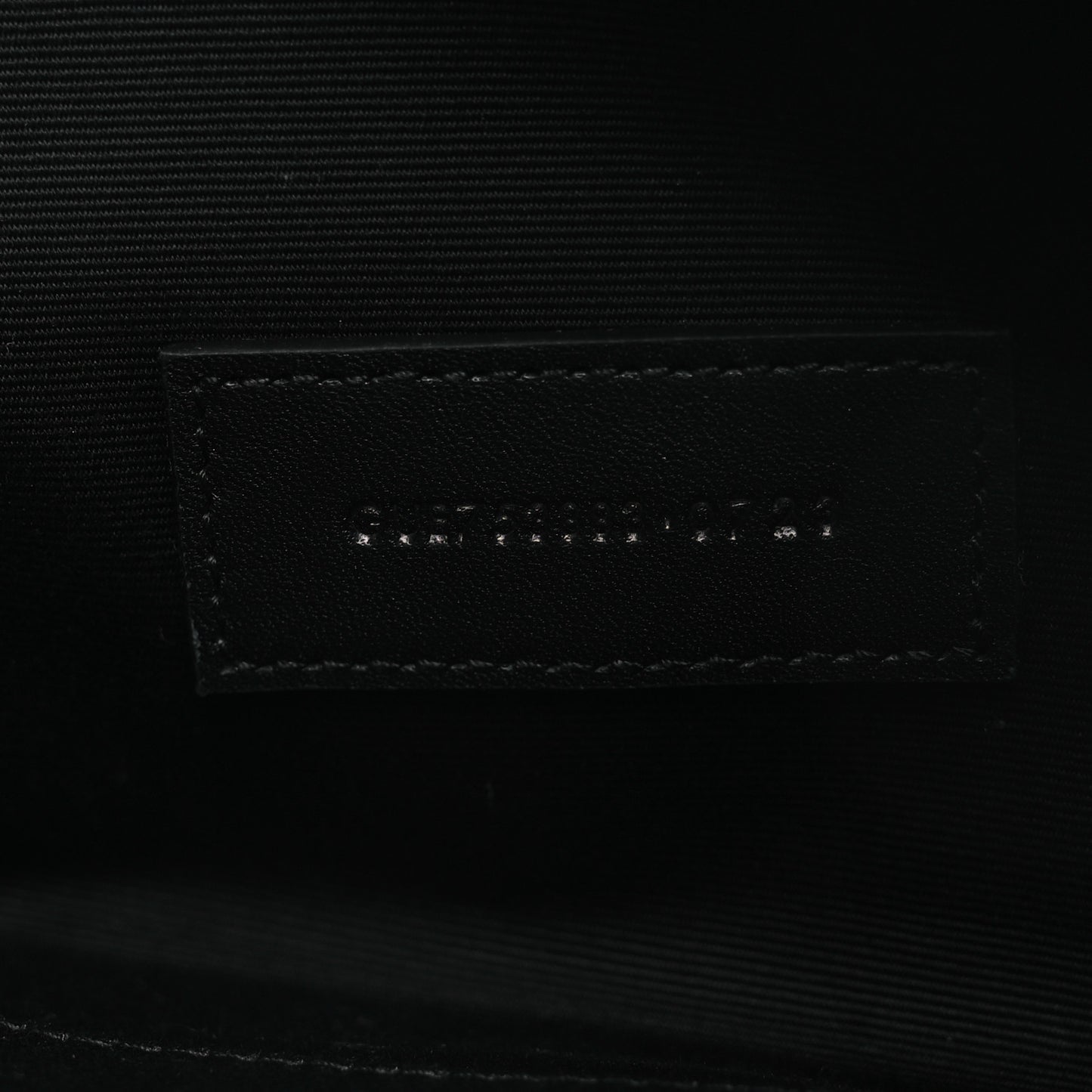 Nappa Patent Calfskin Two-Toned Monogram Pouch Alabastro Black