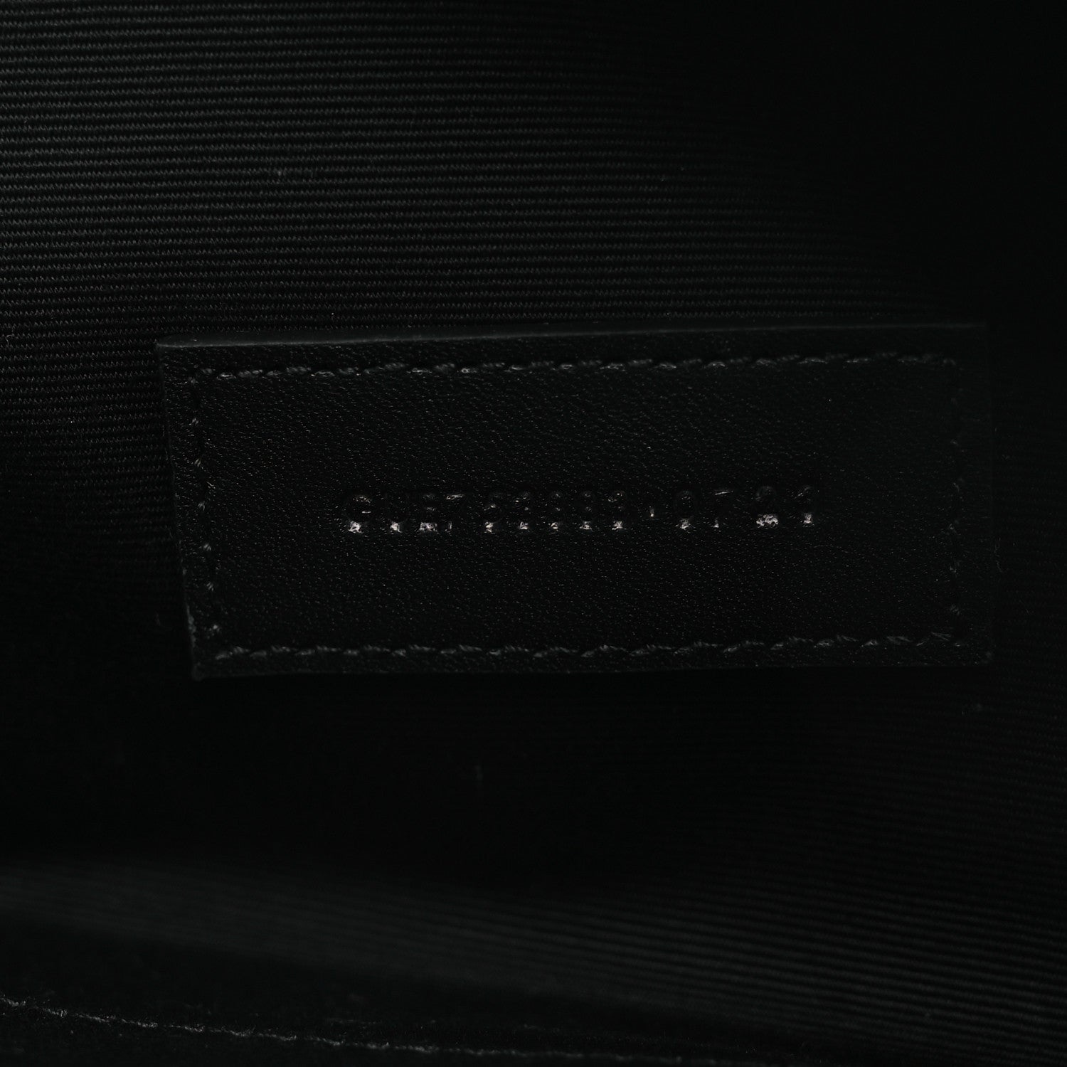 Saint Laurent Nappa Patent Calfskin Two-Toned Monogram Pouch Alabastro Black 7 of 8