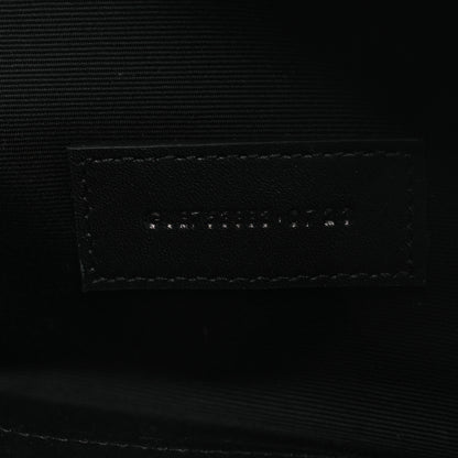 Saint Laurent Nappa Patent Calfskin Two-Toned Monogram Pouch Alabastro Black 7 of 8