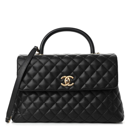 Chanel Caviar Quilted Medium Coco Handle Flap Black 1 of 4