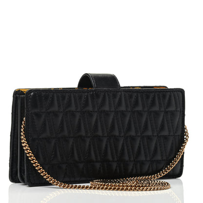 Versace Nappa Quilted Virtus Mini Shoulder Bag Black 2 of 3