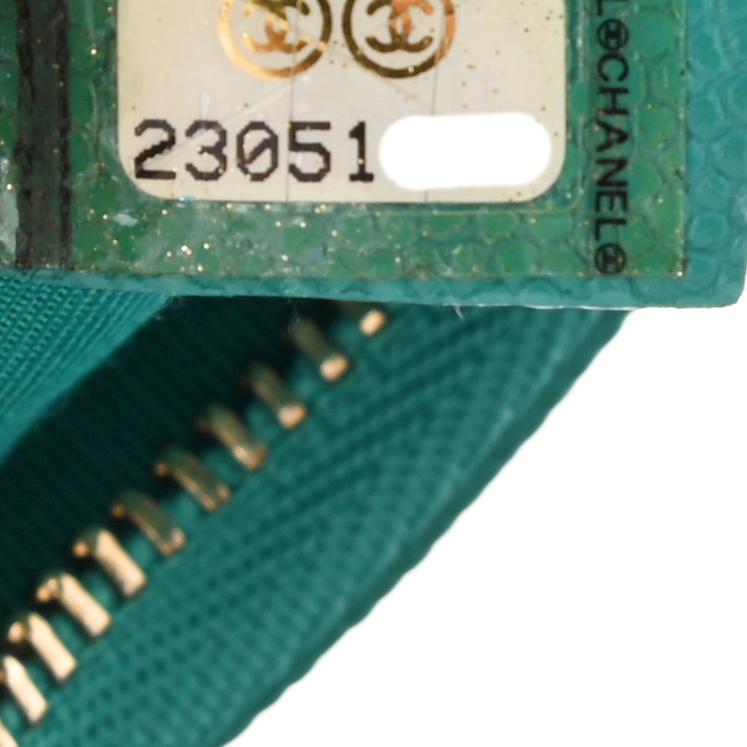 Chanel Caviar Quilted Small Cosmetic Case Light Blue 6 of 6