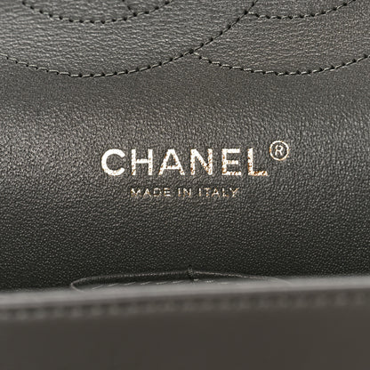 Chanel Lambskin Quilted Jumbo Double Flap Grey 7 of 9