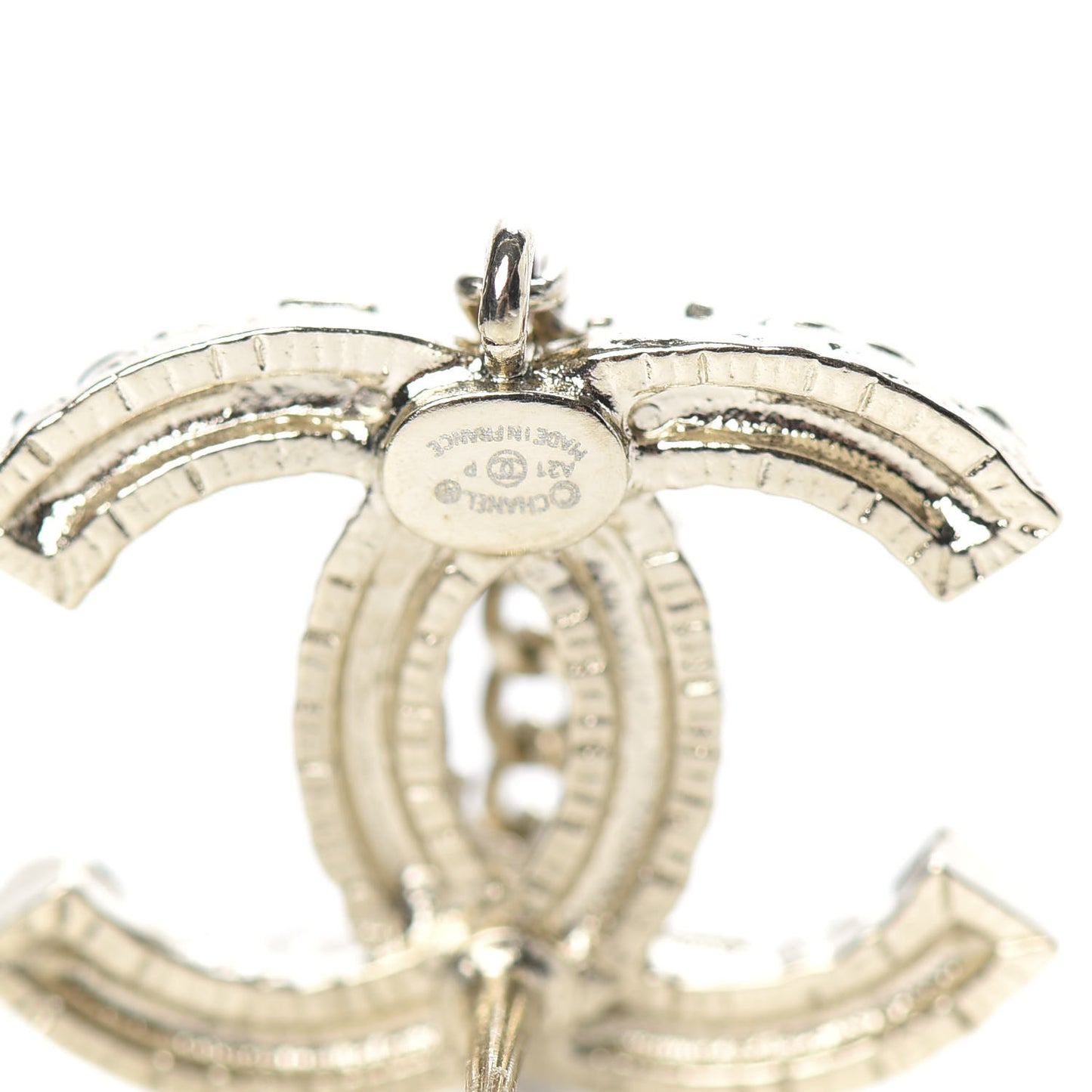 Crystal CC Cuff Single Earring Gold