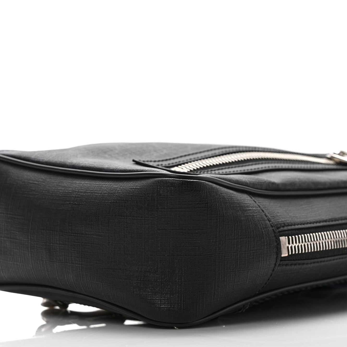 GG Supreme Monogram Web Belt Bag Black Grey