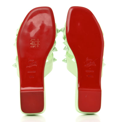 Christian Louboutin Calfskin Miss Spika Club Sandals 38.5 Studio Green 5 of 7