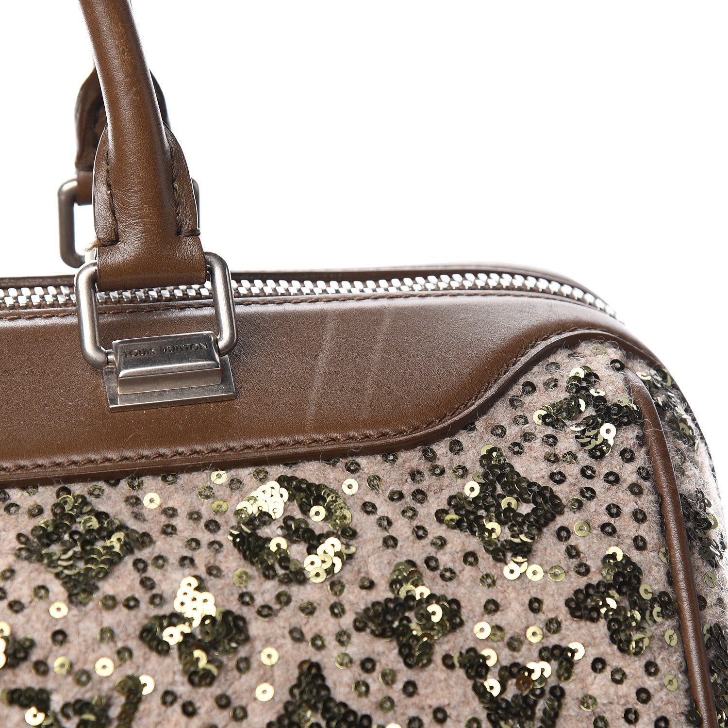 Louis Vuitton Sequin Monogram Sunshine Express Speedy Kaki 13 of 13