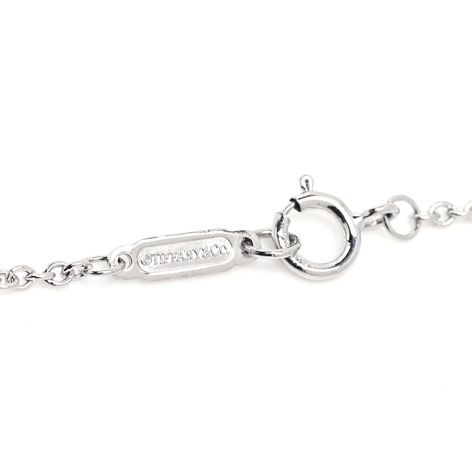 Tiffany 18K White Gold Diamond Atlas Bar Pierced Bracelet 5 of 5