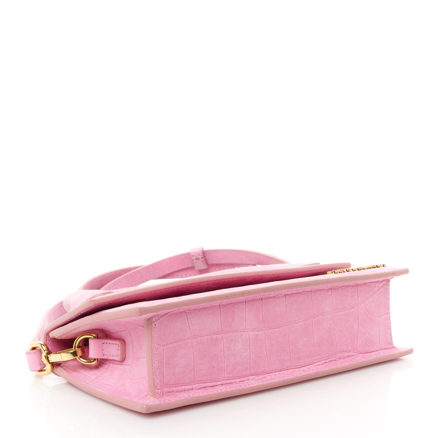 Nubuck Crocodile Embossed Le Chiquito Long Pink