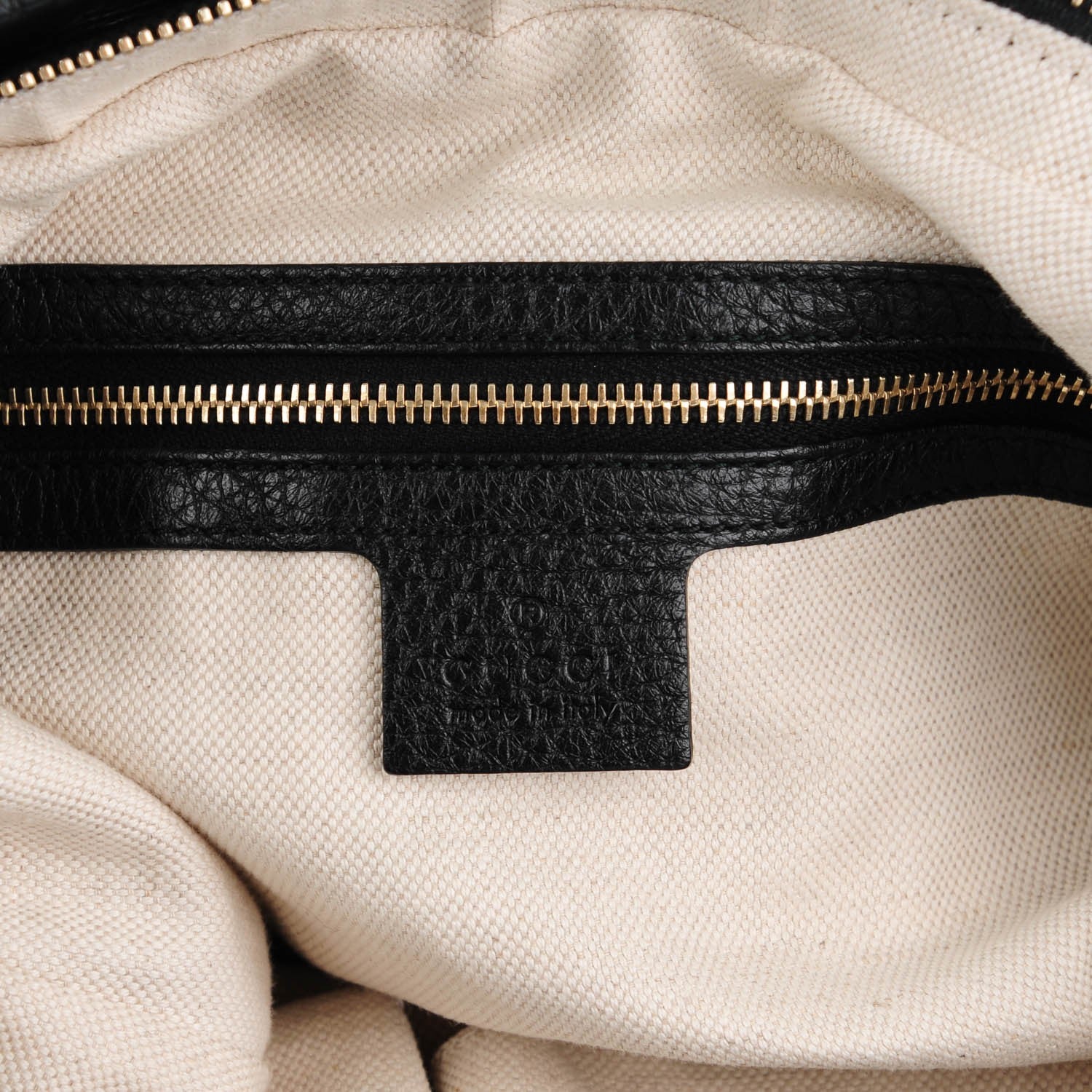 Gucci Pebbled Calfskin Small Miss GG Hobo Black 6 of 7