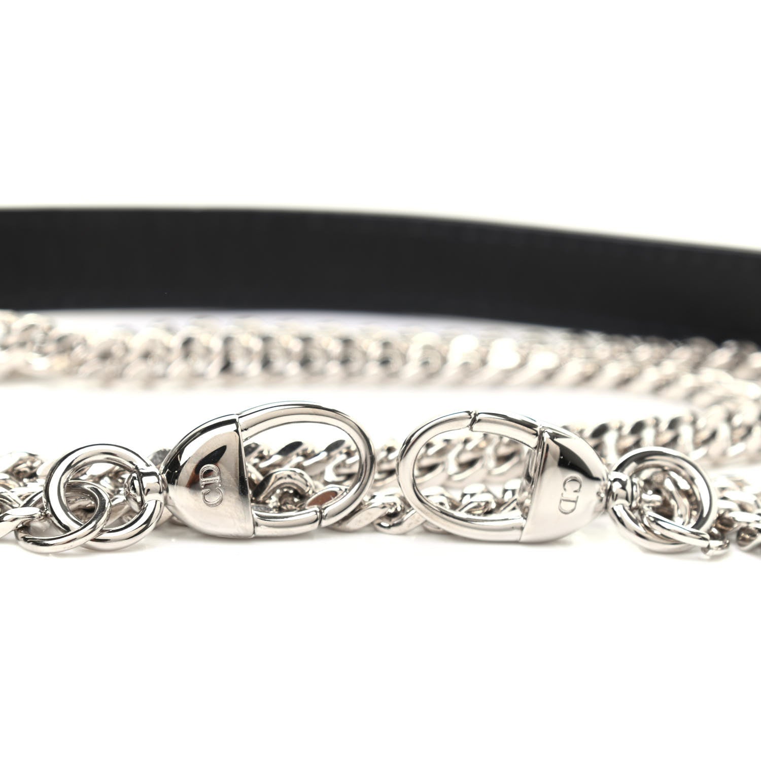 Christian Dior Lambskin Mini Lady Dior Chain Shoulder Strap Black 3 of 3