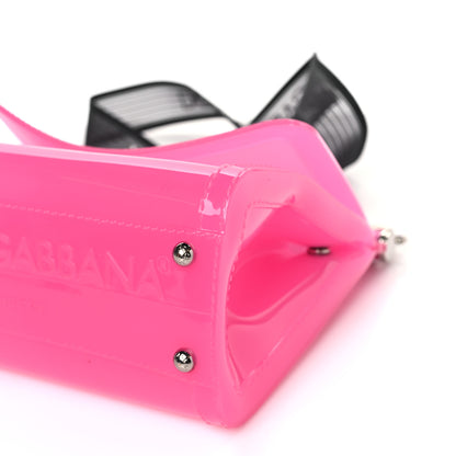 Dolce & Gabbana Rubber Semi Transparent Miss Sicily Satchel Pink 7 of 8