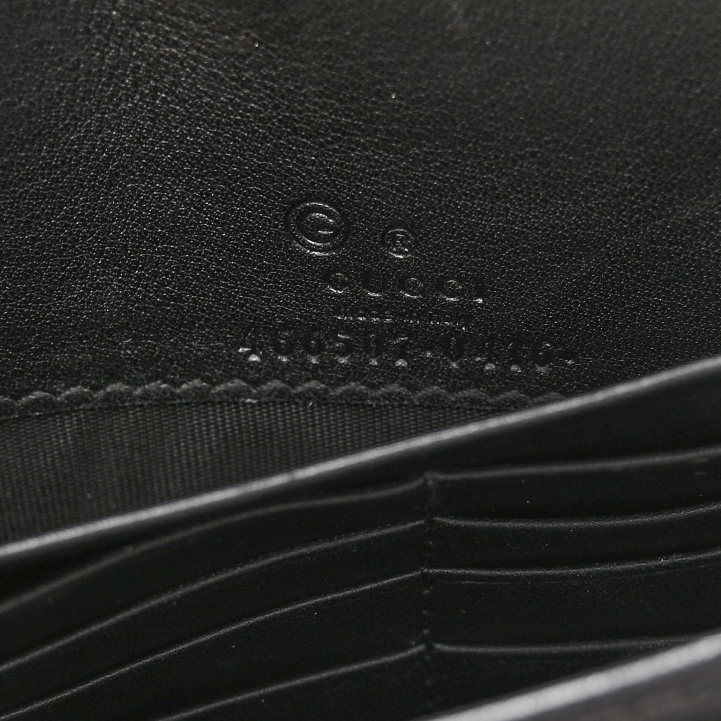 Microguccissima Crossbody Wallet Black