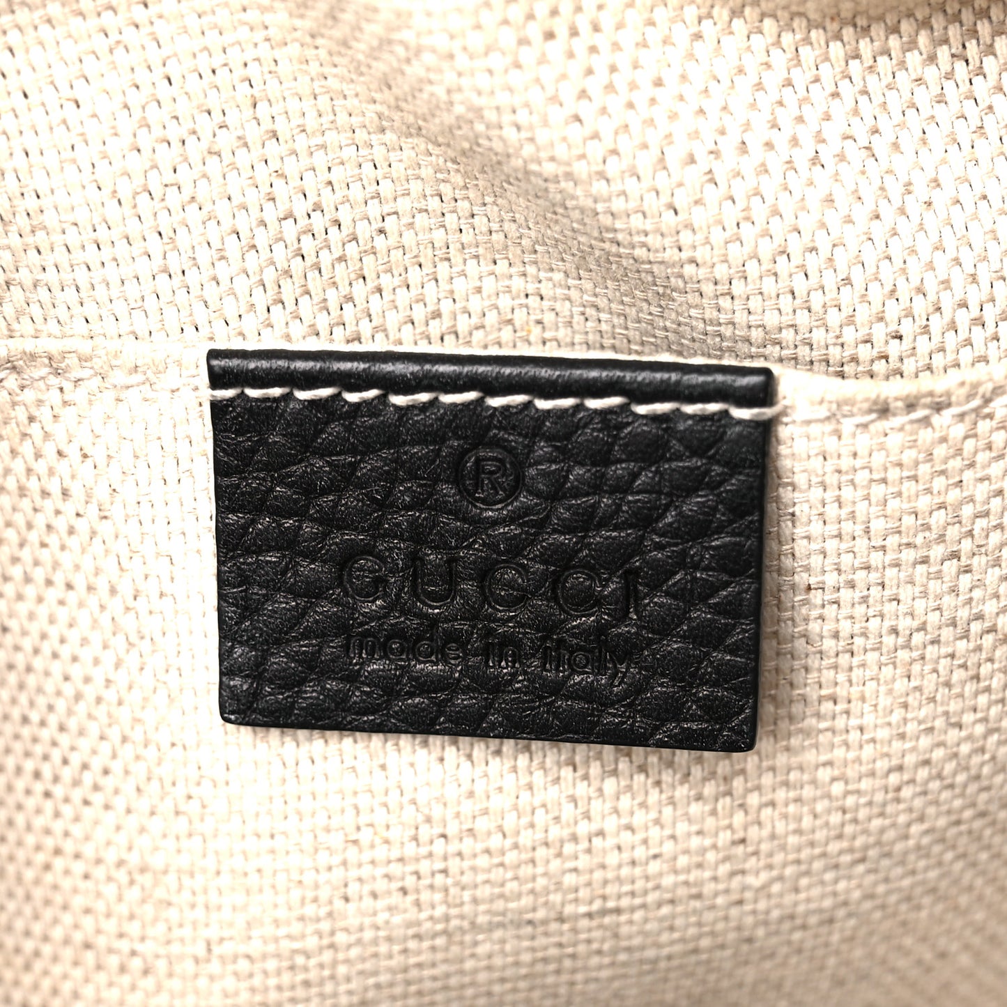 Pebbled Calfskin Small Soho Disco Bag Black