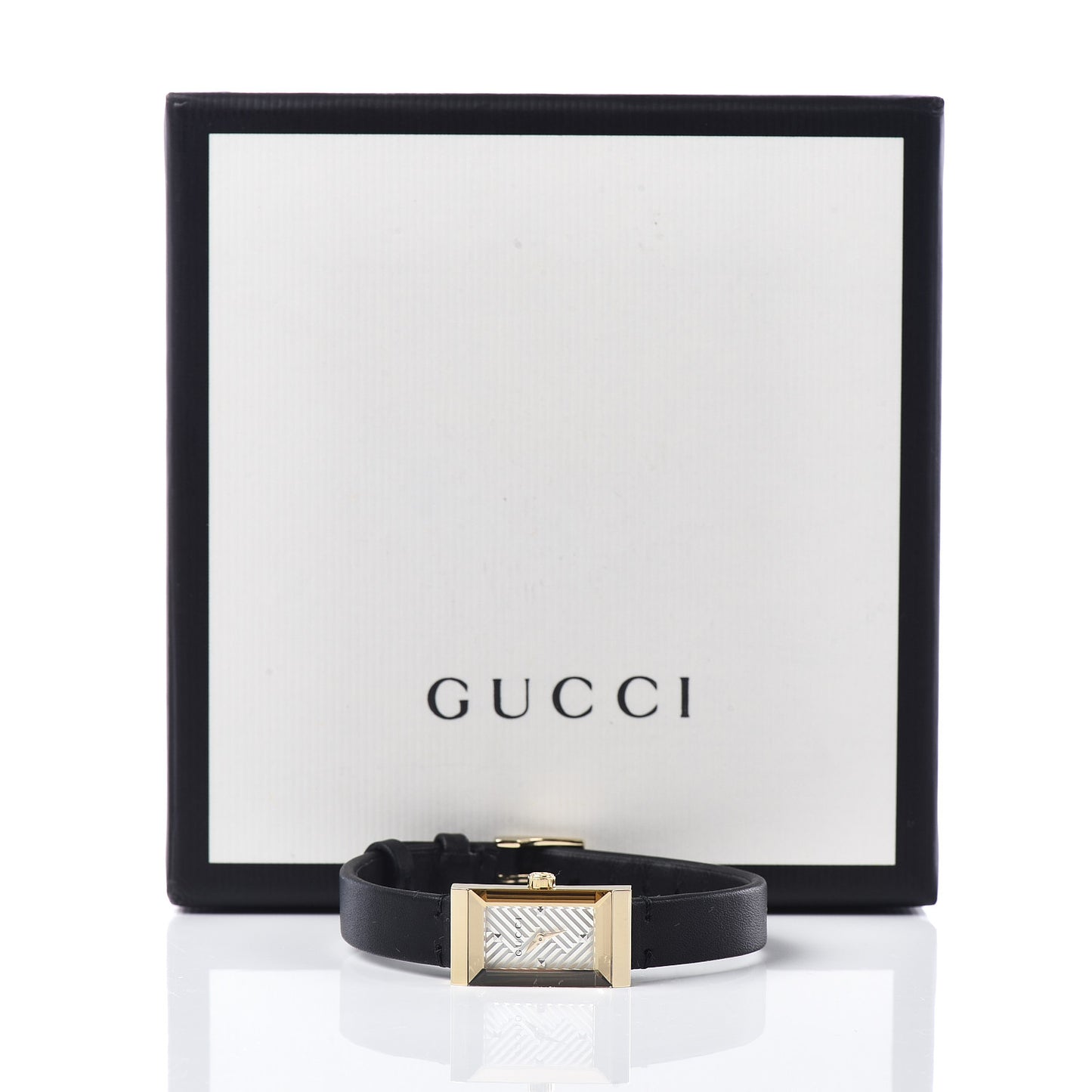 Stainless Steel Calfskin 14mm G-Frame Quartz Watch