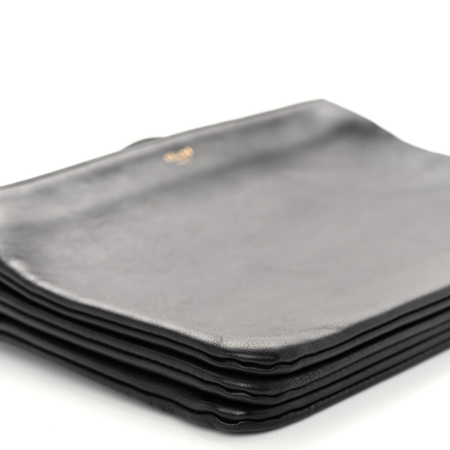 Celine Lambskin Large Trio Crossbody Bag Black 10 of 11