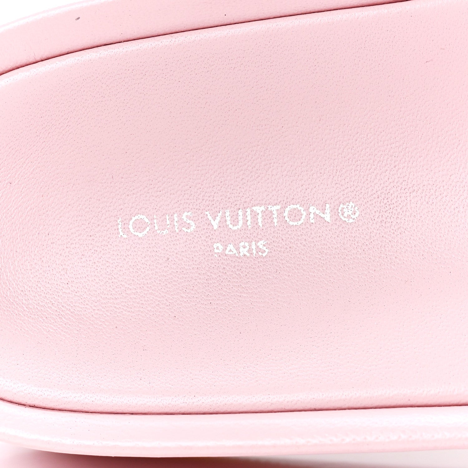 Louis Vuitton Lambskin Embossed Monogram Jumbo Flatform Mule Sandals 39 Rose Clair 7 of 8