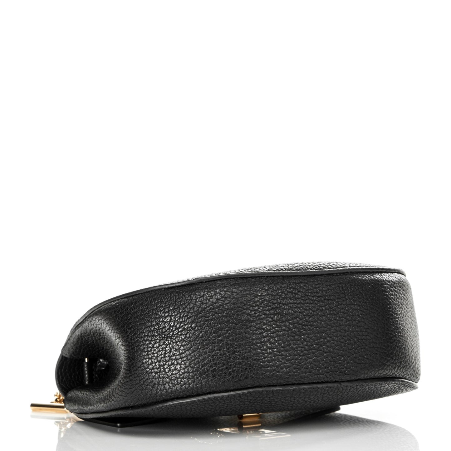 Grained Lambskin Drew Shoulder Bag Black
