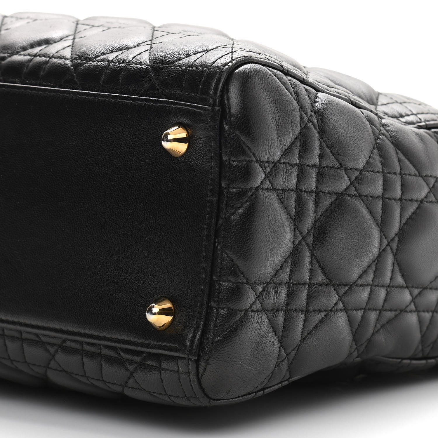 Christian Dior Lambskin Cannage Large Lady Dior Black 10 of 10