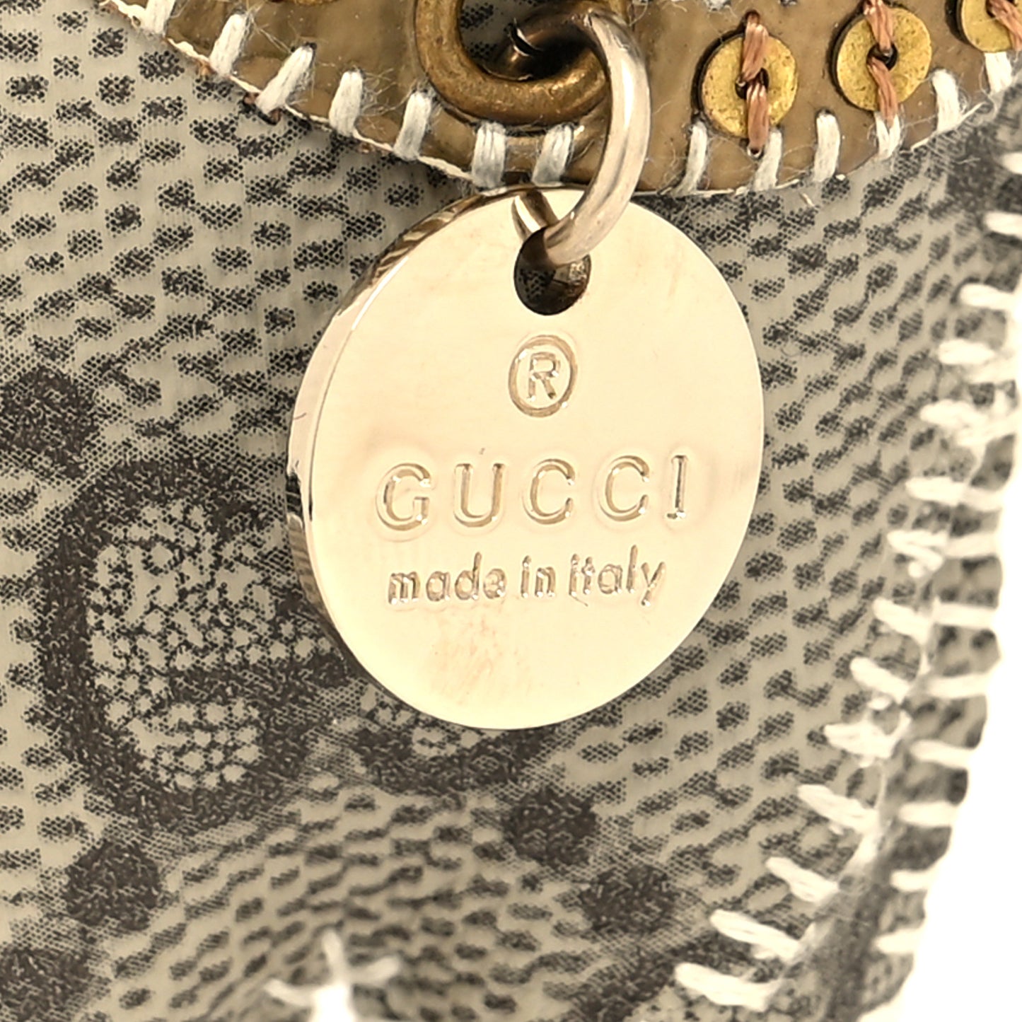GG Supreme Monogram Oliver Pug Dog Key Charm