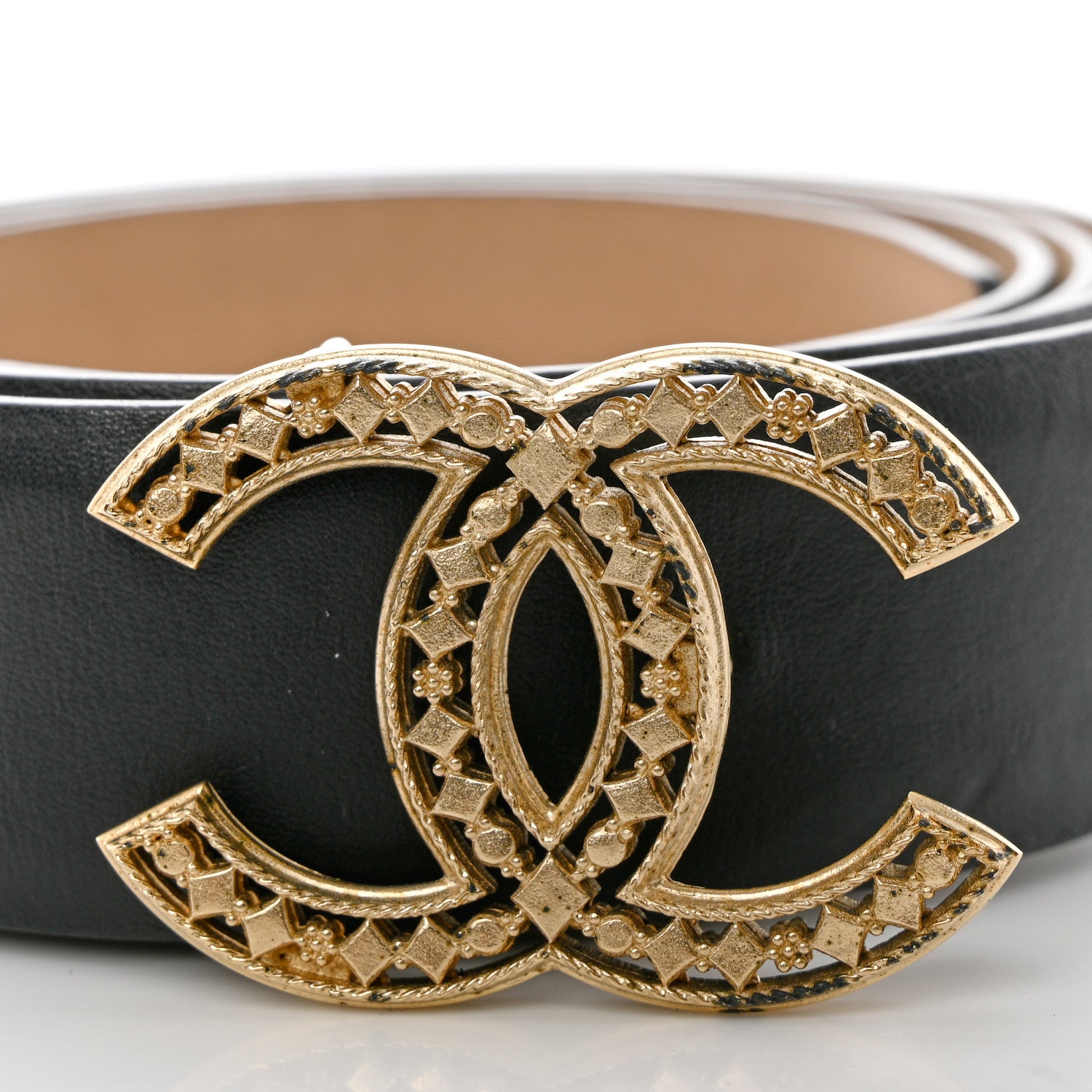 Chanel Calfskin CC Belt 90 36 Black 7 of 8