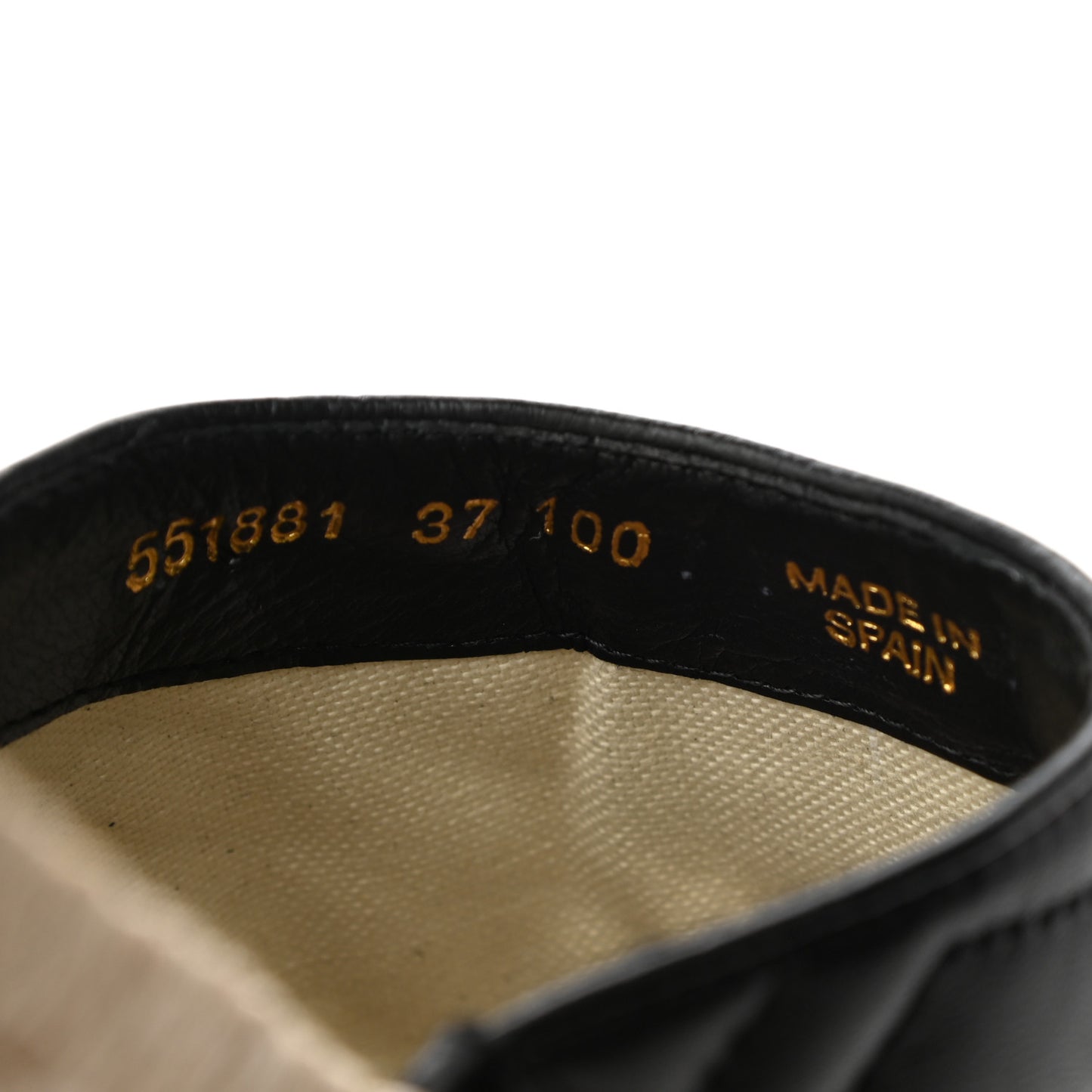 Nappa Matelasse GG Marmont Espadrille Slippers 37 Black