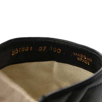 Gucci Nappa Matelasse GG Marmont Espadrille Slippers 37 Black 8 of 8