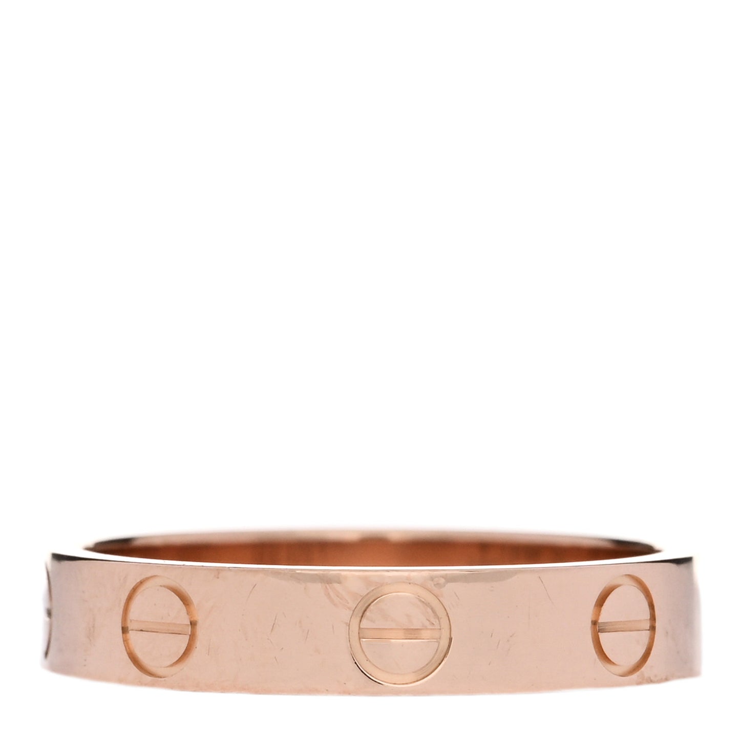 18K Pink Gold 3.5mm LOVE Wedding Band Ring 52 6