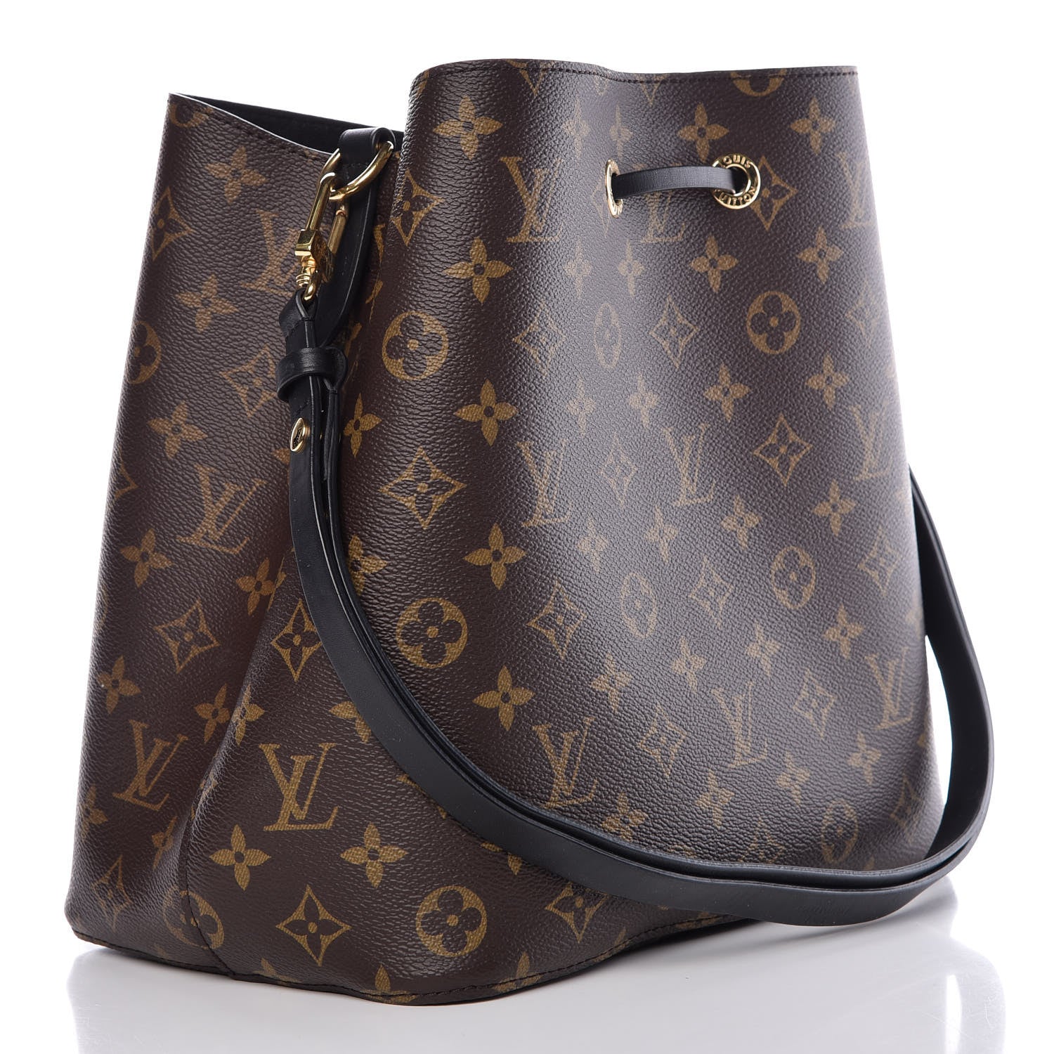 Louis Vuitton Monogram Neonoe MM Black 3 of 9