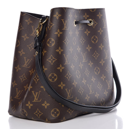 Louis Vuitton Monogram Neonoe MM Black 3 of 9
