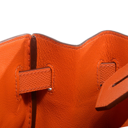 Hermes Epsom Birkin 30 Orange 12 of 22
