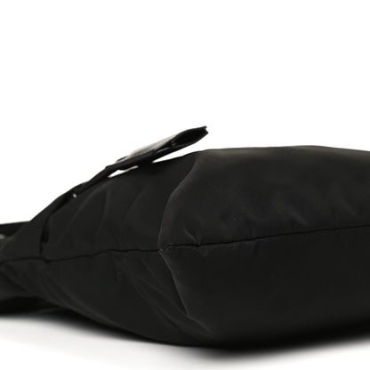 Prada Tessuto Nylon Saffiano Flat Messenger Bag Black 11 of 12