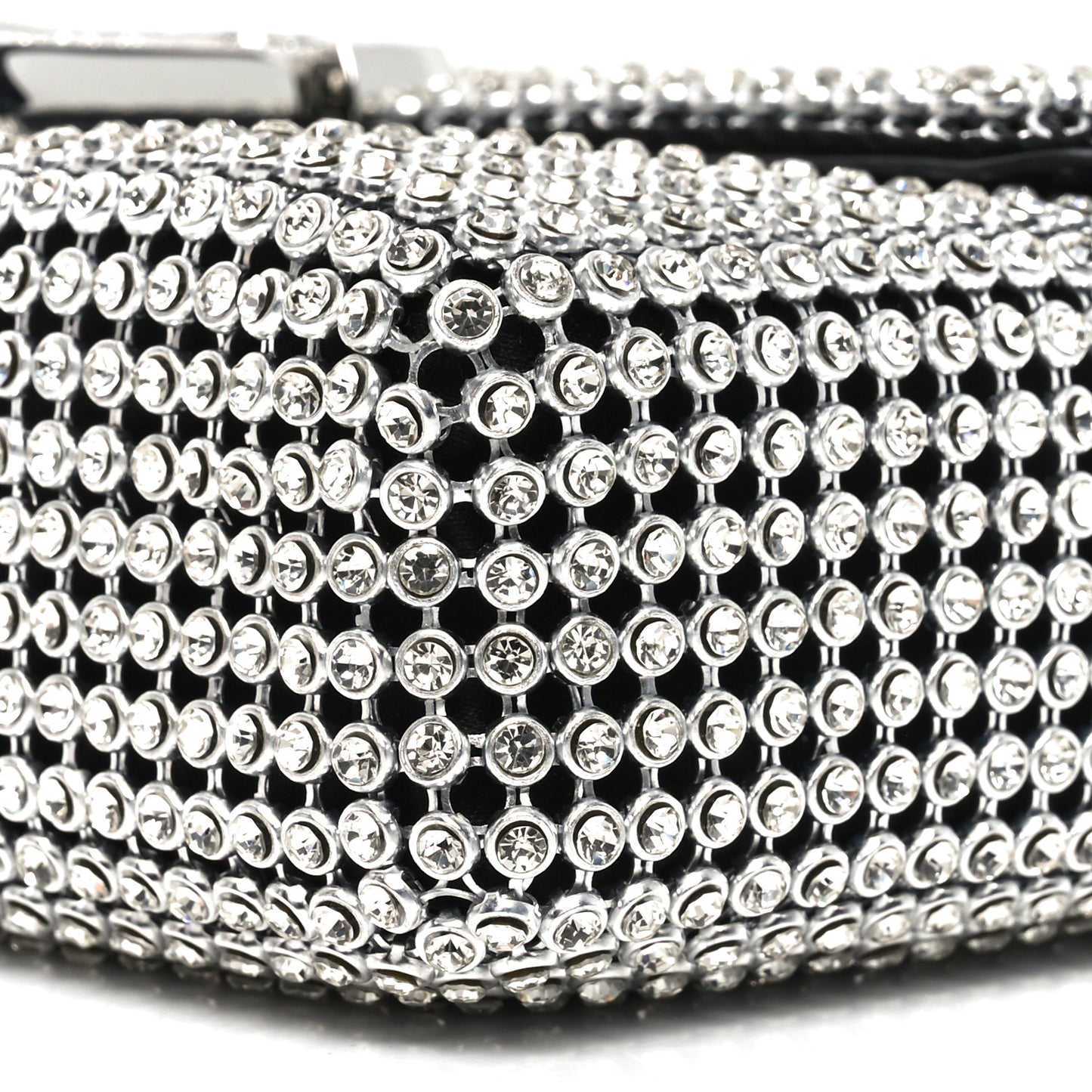 The Rhinestone J Marc Mini Shoulder Bag Silver