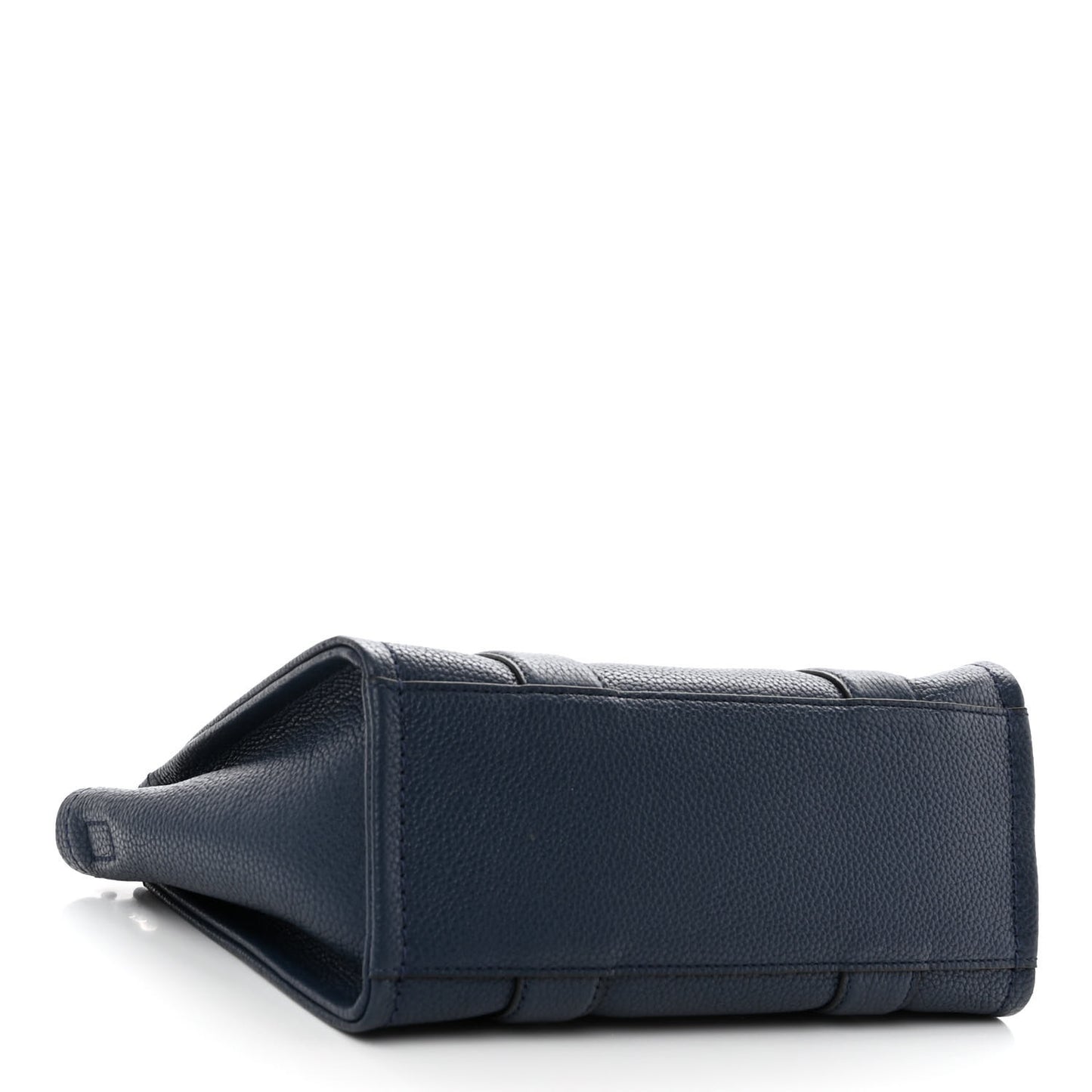 Grained Calfskin Small The Tote Bag Blue Sea