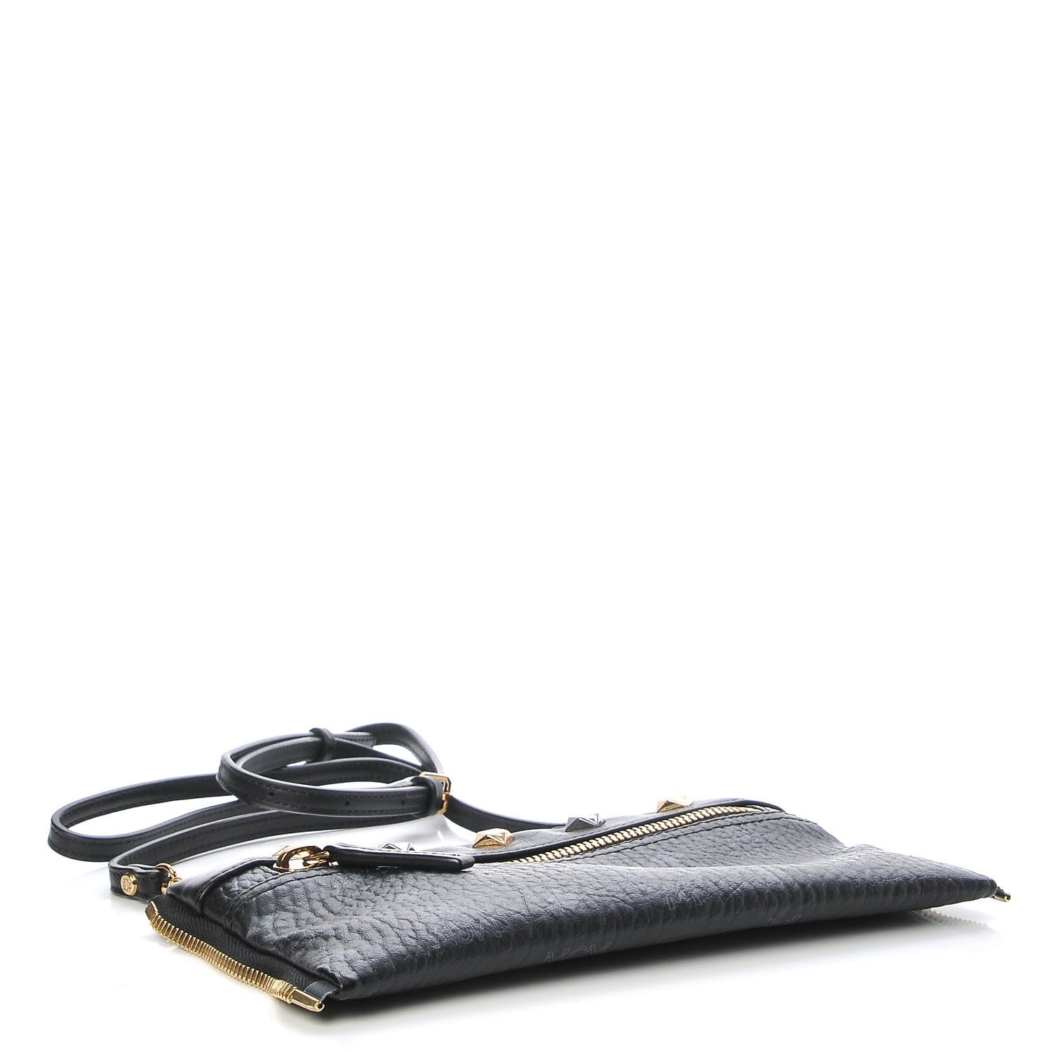 MCM Visetos Small Dual Stark Pocket Backpack Black 15 of 16