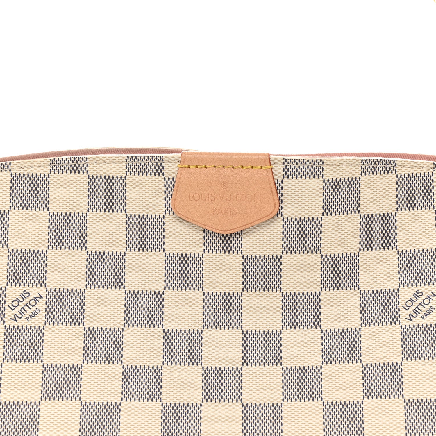 Louis Vuitton Damier Azur Graceful PM Rose Ballerine 8 of 10