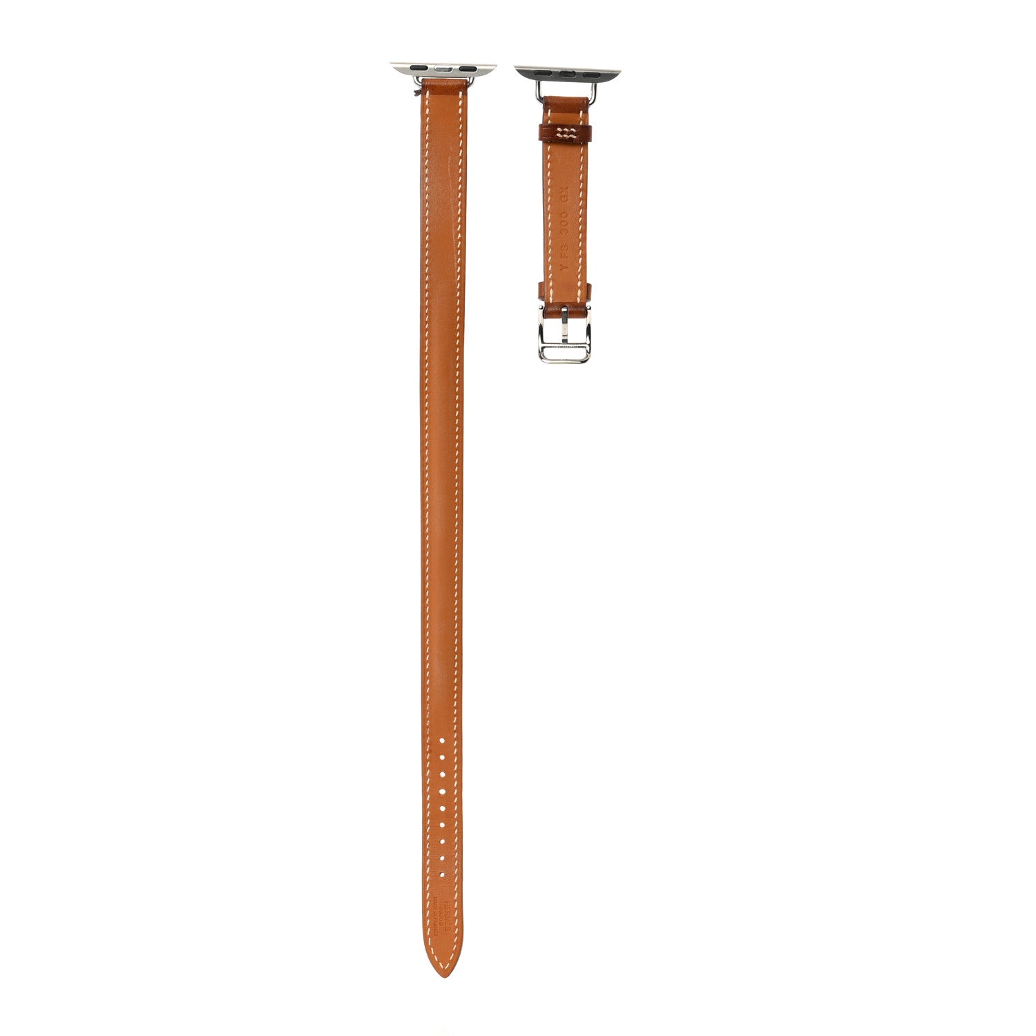 Hermes Barenia 38mm Apple Watch Double Tour Band Fauve 3 of 7