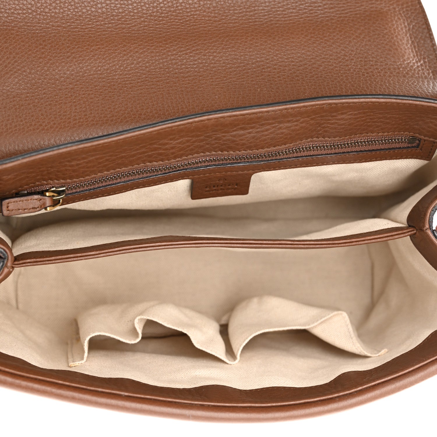 Gucci Cellarius Calfskin GG Marmont Shoulder Bag Nut Brown 5 of 14