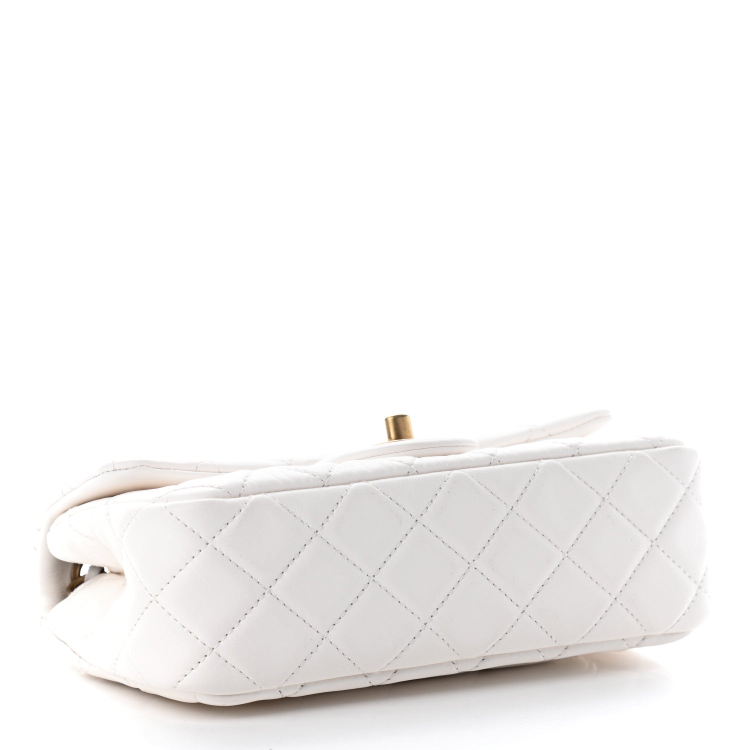 Chanel Lambskin Quilted Mini Rectangular Pearl Crush Flap White 3 of 8
