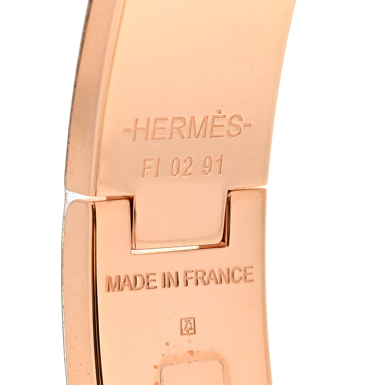 Hermes Enamel Narrow Clic Clac H Bracelet PM Marron Glace 4 of 5