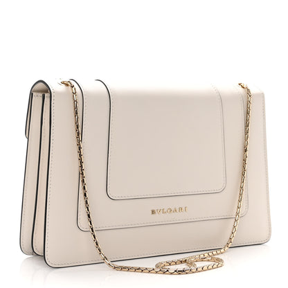 Bulgari Calfskin Serpenti Forever Crossbody Bag White Agate 2 of 8