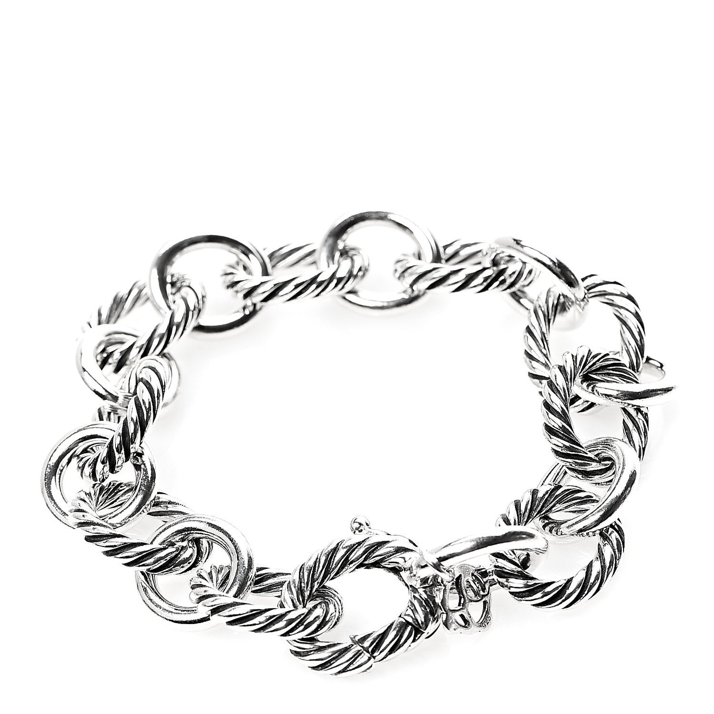 Sterling Silver 12mm Large Oval Link Bracelet