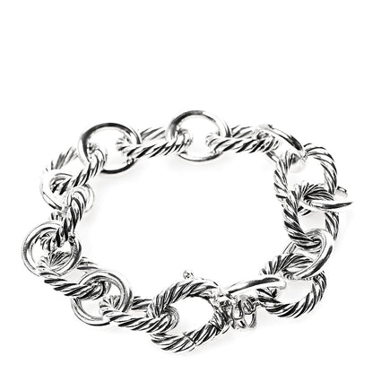 David Yurman Sterling Silver 12mm Large Oval Link Bracelet 2 of 3