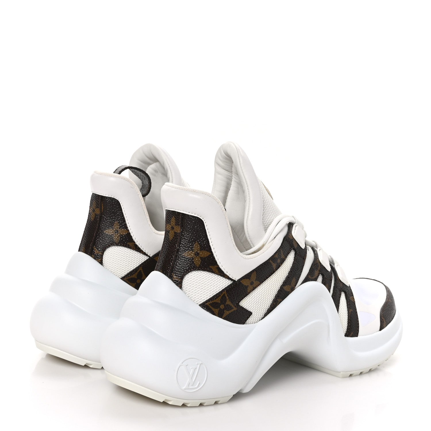 Louis Vuitton Patent Monogram LV Archlight Sneakers 39 White 4 of 8