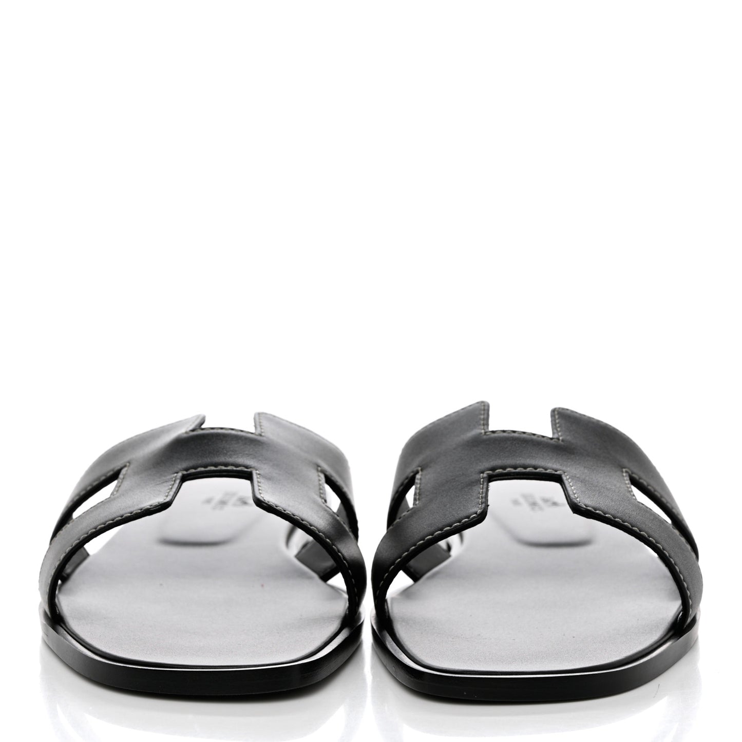 Box Calfskin Oran Sandals 38.5 Black