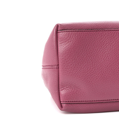 Gucci Pebbled Calfskin Medium Soho Chain Shoulder Bag Peonia Flower 9 of 10