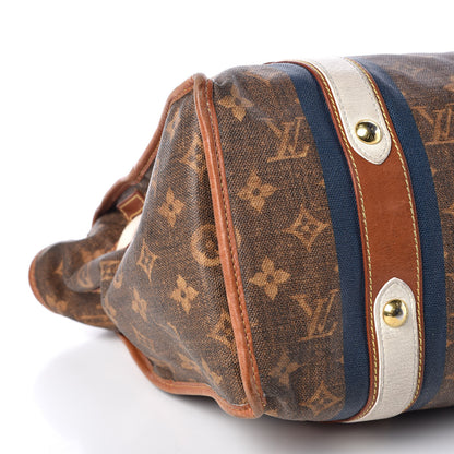 Louis Vuitton Monogram Rayures Tisse Sac GM Blue 5 of 30
