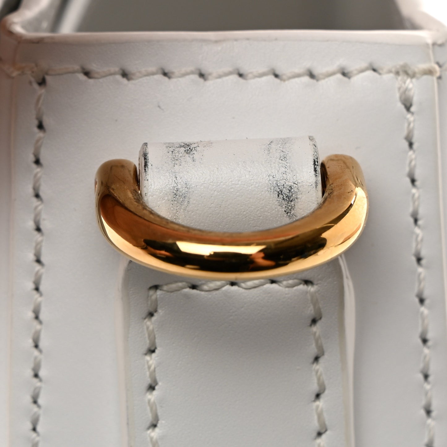 Calfskin Medium Greca Goddess Shoulder Bag White