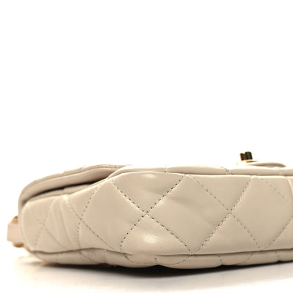 Chanel Lambskin Quilted Small CC Funky Town Flap Beige 9 of 10